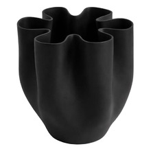 27cm Black Bailey Ceramic Vase